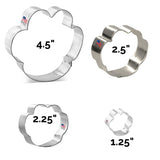 Paw Print Cookie Cutter 4 Pc Set HS0549