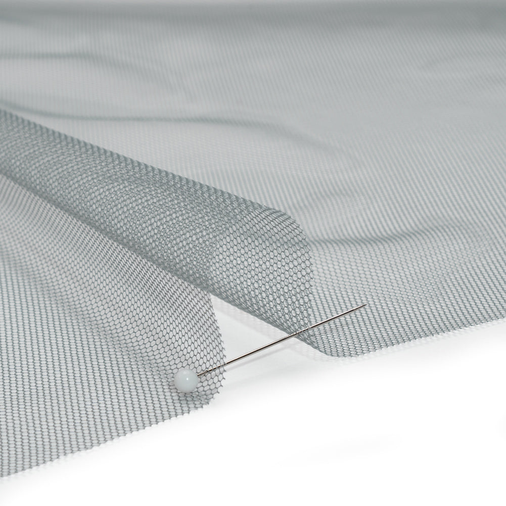 Polyester Tulle - Steel Gray - Designer Deadstock