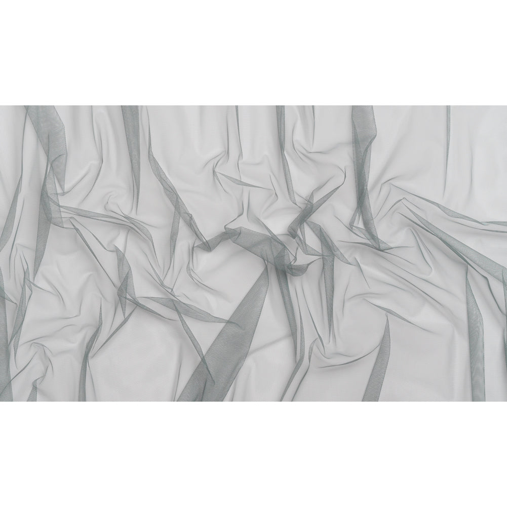 Polyester Tulle - Steel Gray - Designer Deadstock
