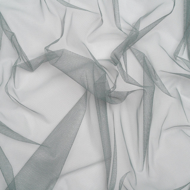 Polyester Tulle - Steel Gray - Designer Deadstock