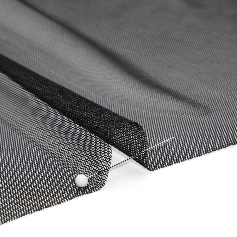 Polyester Mesh - Black - Designer Deadstock