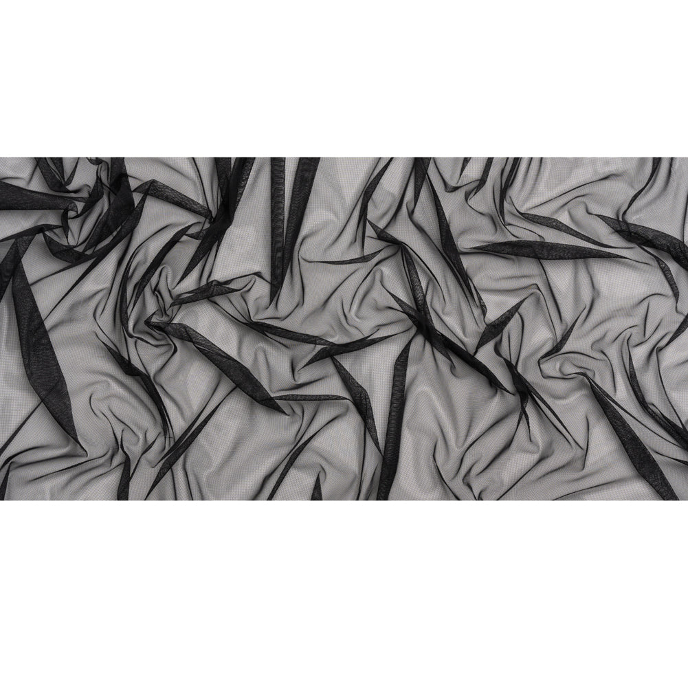 Polyester Mesh - Black - Designer Deadstock