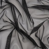 Polyester Mesh - Black - Designer Deadstock