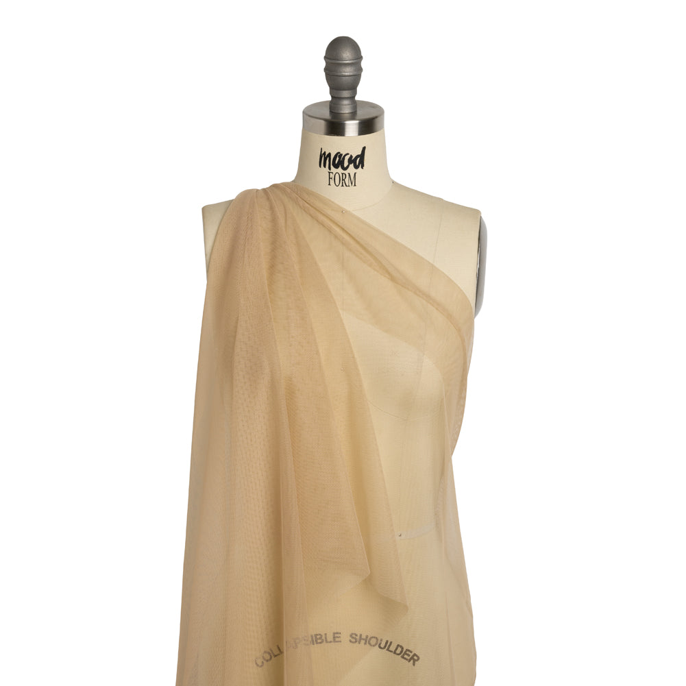 Polyester Tulle - Sand - Designer Deadstock