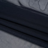 Polyester Stretch Mesh - Navy - Designer Deadstock