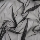 Crisp Polyester Tulle - Black - Designer Deadstock