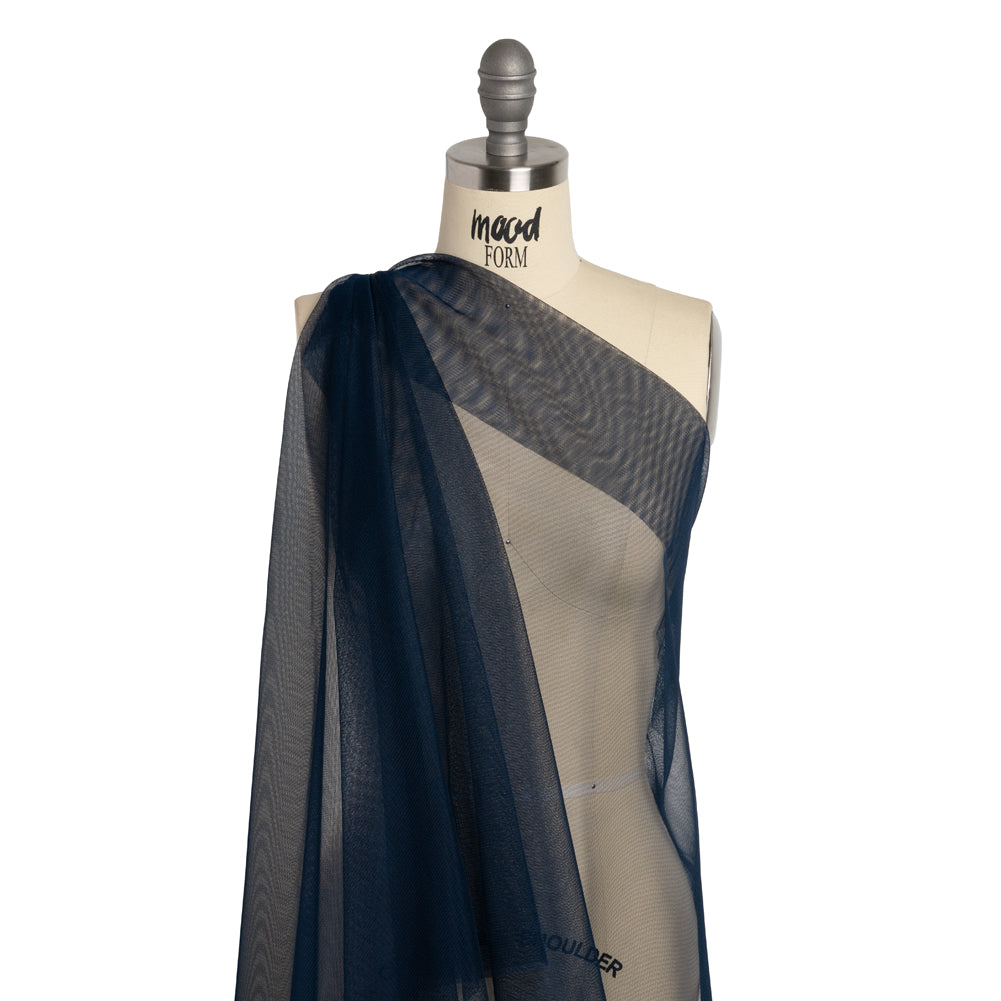 Polyester Tulle - Navy - Designer Deadstock