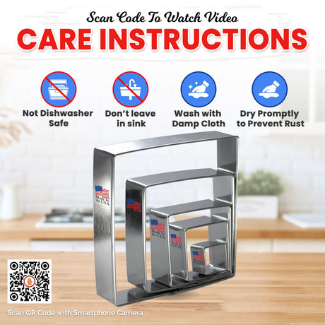 Square Nested Cookie Cutter 5 Pc Set HS0550