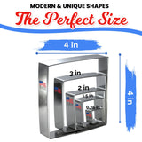 Square Nested Cookie Cutter 5 Pc Set HS0550