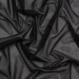 Polyester Stretch Mesh - Black - Designer Deadstock