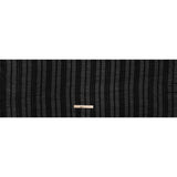 Ruched and Ruffled Sheer Polyester Woven - Black - Designer Deadstock