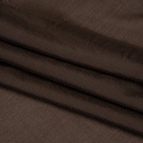 Lyocell and Polyester Lightweight Shirting - Chocolate Brown - Designer Deadstock