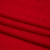 Viscose and Nylon Dobby - Red Geometric - Designer Deadstock