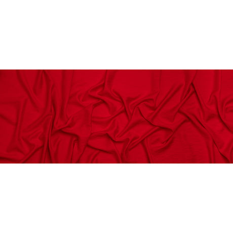 Viscose and Nylon Dobby - Red Geometric - Designer Deadstock