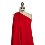 Viscose and Nylon Dobby - Red Geometric - Designer Deadstock