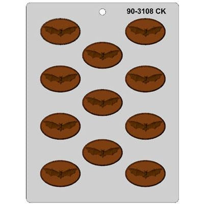 Bat Oval Mint Chocolate Mold (90-3108)*