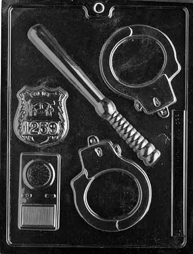Policeman Set Chocolate Mold - LPJ078
