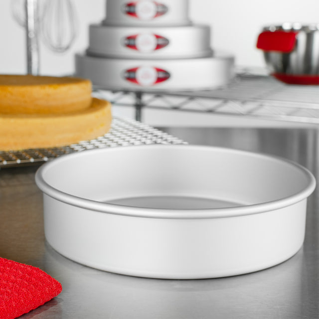 Fat Daddio's Aluminum Round Cake Pan, 2" Deep, 4 Inch