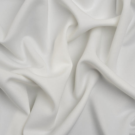 Stretch Polyester Scuba Knit - Ivory - Designer Deadstock