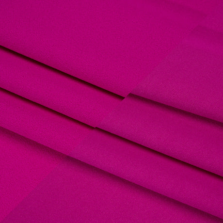 Stretch Polyester Crepe Double Knit - Magenta Pink - Designer Deadstock