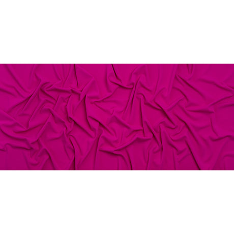 Stretch Polyester Crepe Double Knit - Magenta Pink - Designer Deadstock
