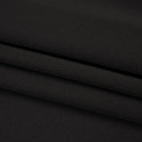 Stretch Polyester Scuba Knit - Black - Designer Deadstock