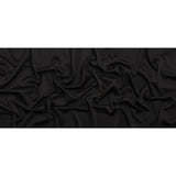 Stretch Polyester Scuba Knit - Black - Designer Deadstock
