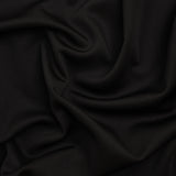 Stretch Polyester Scuba Knit - Black - Designer Deadstock