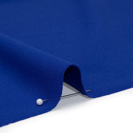 Stretch Polyester Crepe Double Knit - Cobalt Blue - Designer Deadstock