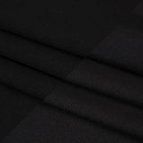 Stretch Polyester Crepe Double Knit - Black - Designer Deadstock