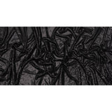Baby Sequins Mesh - Gunmetal on Black - Designer Deadstock