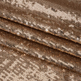 Baby Sequins Mesh - Rose Gold on Beige - Designer Deadstock