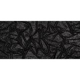 Stretch Mesh with Baby Sequin Rows - Black on Black - Designer Deadstock