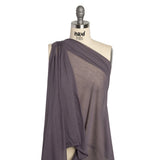 Featherweight Rayon Jersey - Dusty Purple - Designer Deadstock