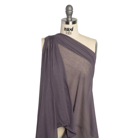 Featherweight Rayon Jersey - Dusty Purple - Designer Deadstock