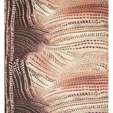 Rayon Chiffon Panel - Garnet Red and Beige Spotted Abstract - Made in Italy