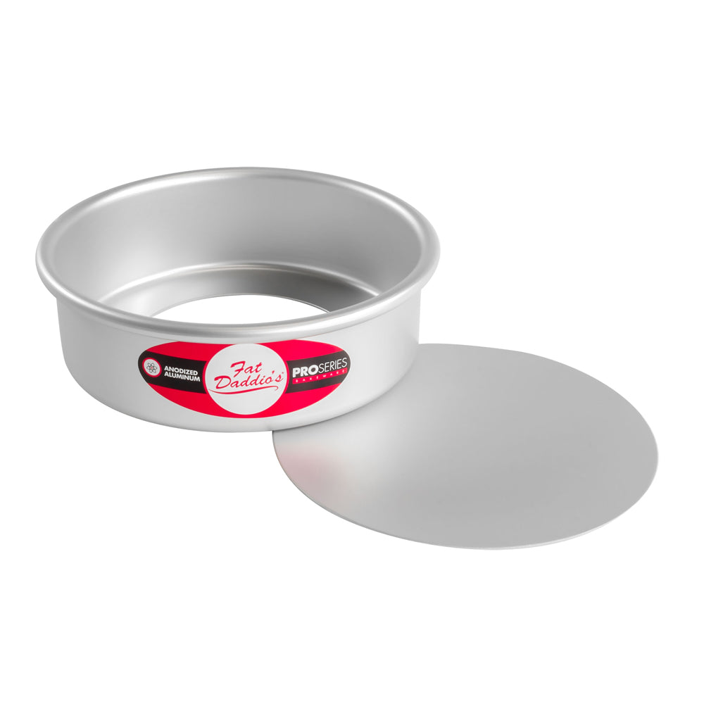 Fat Daddio's Anodized Aluminum Round Cheesecake Pan with Loose Bottom, 6" Dia. x 2" Deep