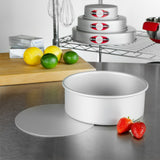 Fat Daddio's Anodized Aluminum Round Cheesecake Pan with Loose Bottom, 3" Dia. x 2" Deep