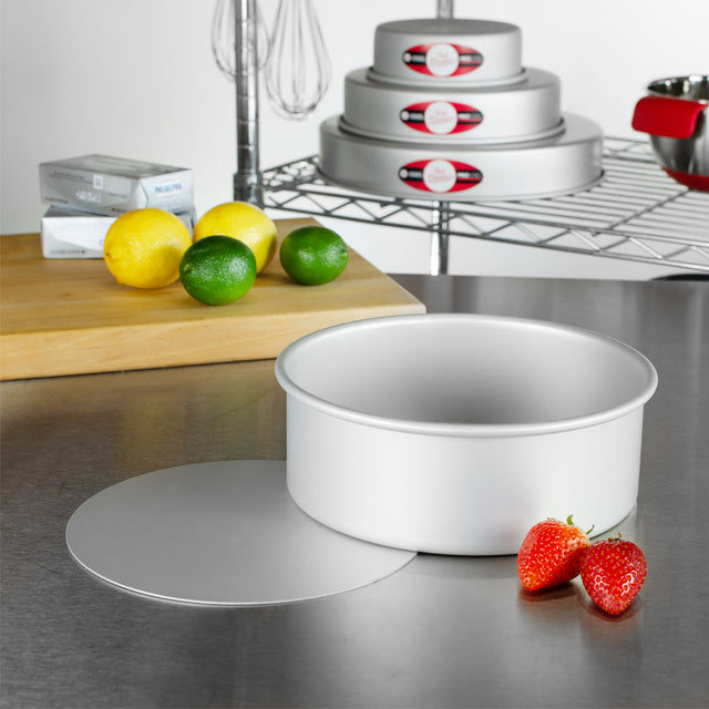 Fat Daddio's Anodized Aluminum Round Cheesecake Pan with Loose Bottom, 3" Dia. x 2" Deep