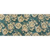 Medium Weight LInen Woven - Dark Green and Golden Beige Tie Dye - Made in Italy