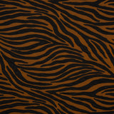Stretch Knit Jacquard by Mara Hoffman - Burnt Orange and Black Tiger Stripes - Designer Deadstock