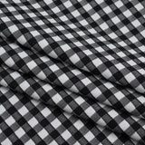 Stretch Knit Jacquard by Mara Hoffman - Black and White Gingham Check - Designer Deadstock