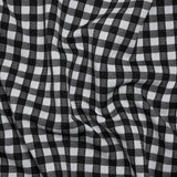 Stretch Knit Jacquard by Mara Hoffman - Black and White Gingham Check - Designer Deadstock