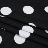 Stretch Knit Jacquard by Mara Hoffman - Black and White Polka Dots - Designer Deadstock