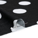 Stretch Knit Jacquard by Mara Hoffman - Black and White Polka Dots - Designer Deadstock