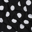 Stretch Knit Jacquard by Mara Hoffman - Black and White Polka Dots - Designer Deadstock