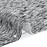 Stretch Knit Jacquard by Mara Hoffman - Black and White Ribbed Candy Stripes - Designer Deadstock