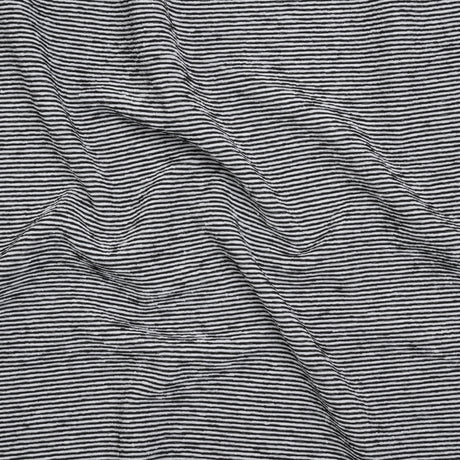 Stretch Knit Jacquard by Mara Hoffman - Black and White Ribbed Candy Stripes - Designer Deadstock