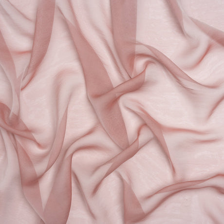 Chiffon-Like Silk Voile - Light Gray and Mauve Iridescent - Adelaide Collection