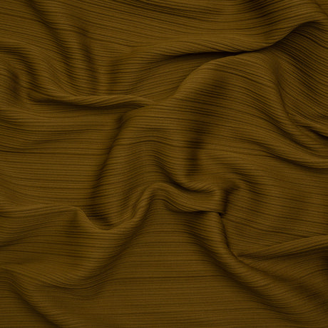 Ribbed Stretch Polyester Double Knit by Mara Hoffman - Olive - Designer Deadstock